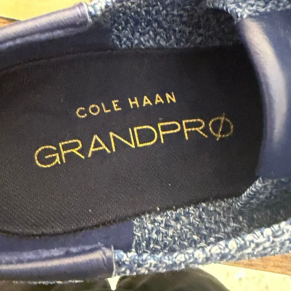blue knit Cole Haan GrandPrø Stitchlite sneakers men’s size 9 shoes